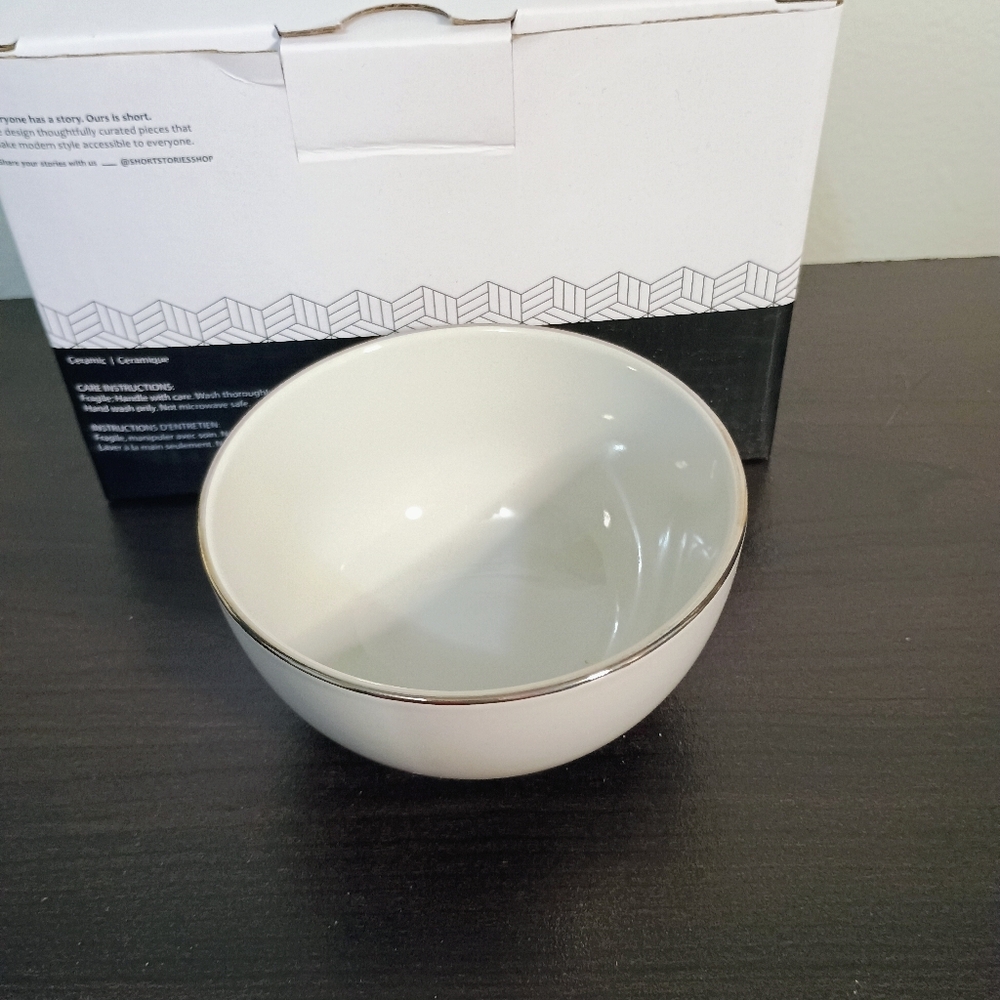 Gray and White Bowl Set - Picture 4 of 6